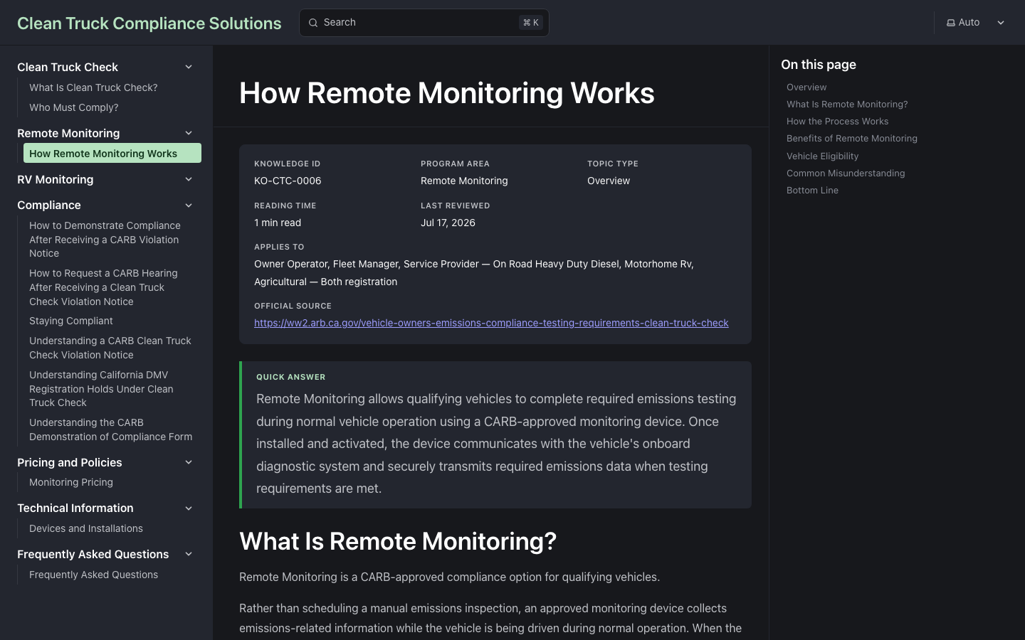 CTCS Knowledge Platform