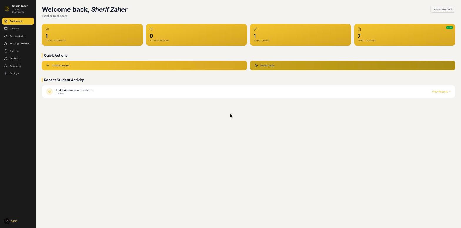 LMS Web App for Mr. Essam Mathematics